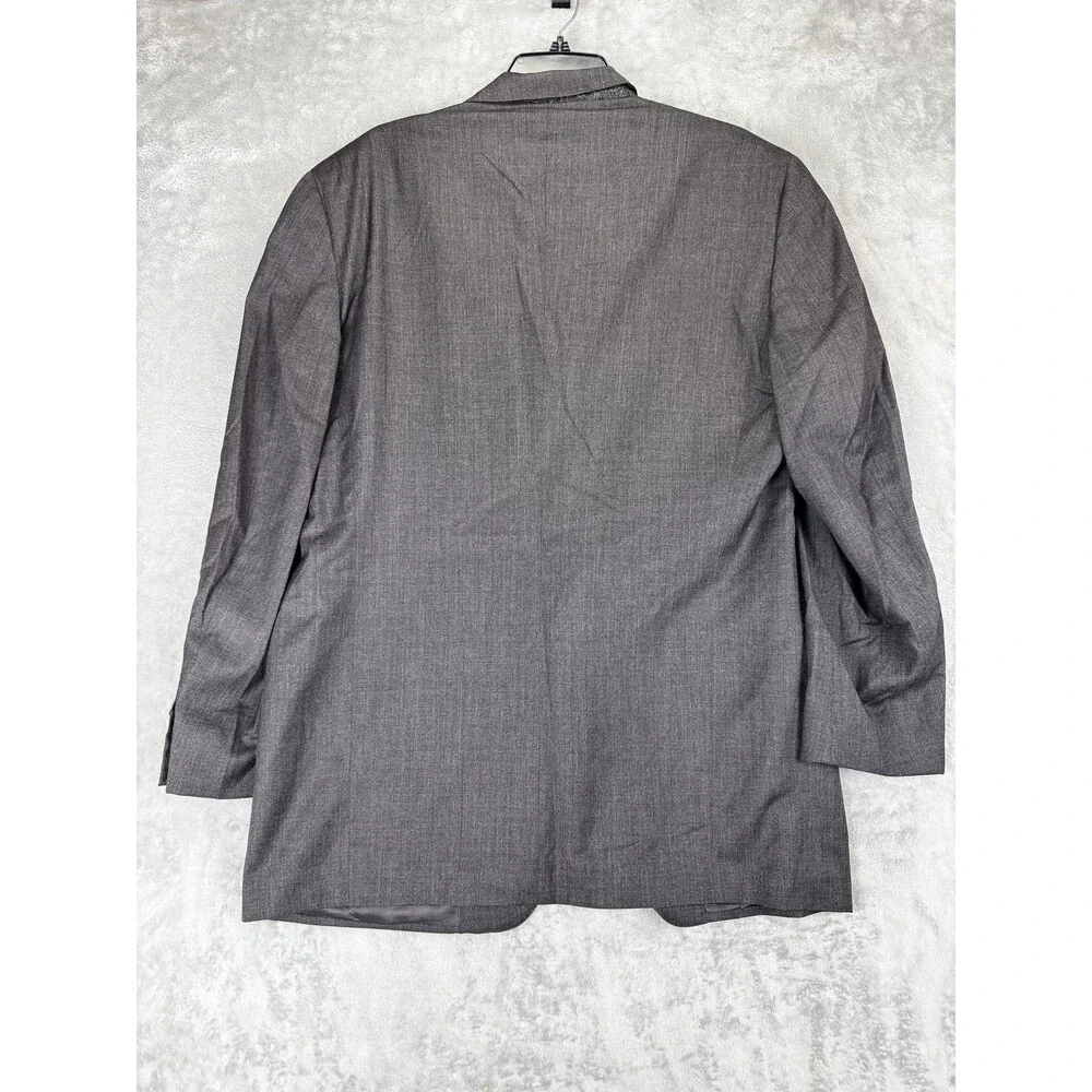 Ermenegildo Zegna Mens Blazer Jacket 56R Gray Super 100s Wool Luxury